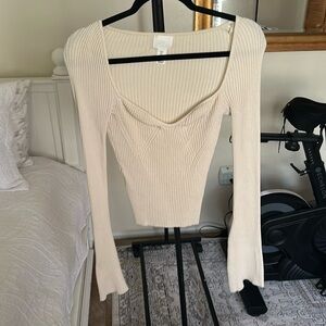 Bell Sleeve Sweater Top
